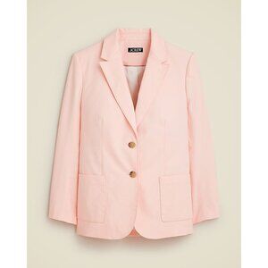 J.Crew Womens Relaxed Patch Pocket Blazer Light Pink Size 8